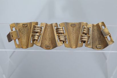 null JEAN PAUL GAULTIER Pearl 

Bracelet articulé en métal patiné et émail - Dimensions...