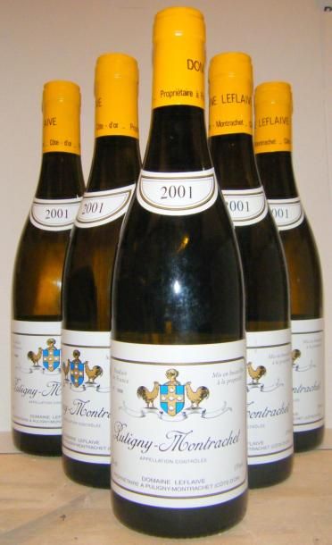 null 6 bouteilles PULIGNY MONTRACHET - DOMAINE LEFLAIVE 2001