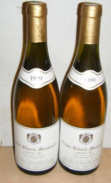 null 2 bouteilles CRIOTS-BATARD-MONTRACHET FONTAINE-GAGNARD 1999