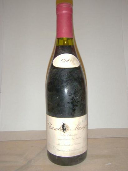 null 1 bouteille CHAMBOLLE MUSIGNY "LES CHARMES" - DOMAINE LEROY 1994 Etiquette tachée...