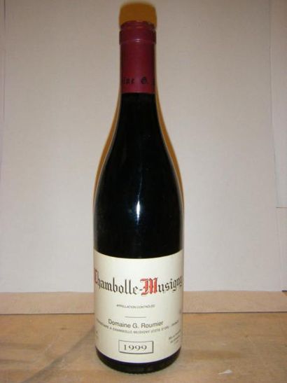 null 1 bouteille CHAMBOLLE-MUSIGNY - G. ROUMIER 1999 Etiquette très légèrement tachée....