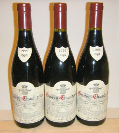 null 3 bouteilles GEVREY CHAMBERTIN - DUGAT 1999