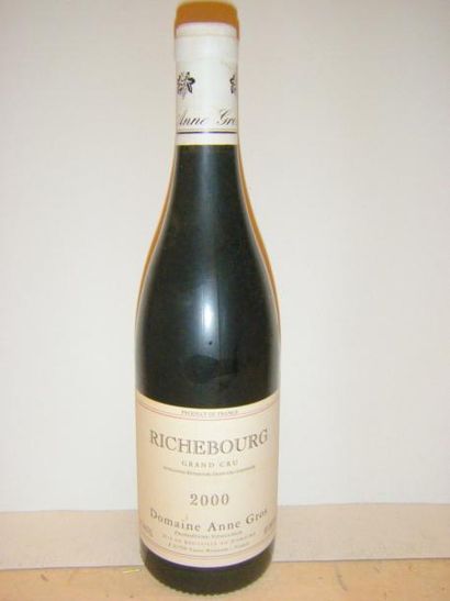 null 1 bouteille RICHEBOURG - ANNE GROS 2000 Etiquette très légèrement abîmée. Label...