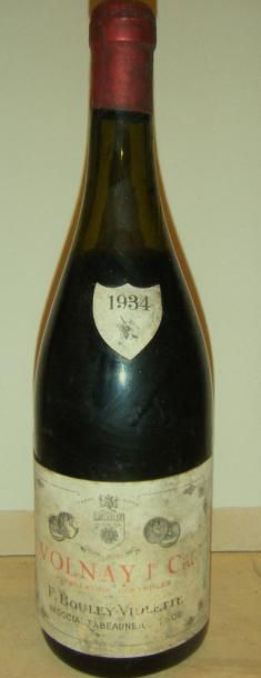 null 1 bouteille VOLNAY 1ER CRU - F. BOULEY VIOLETTE 1934 Niveau : 6 cm. Level :...