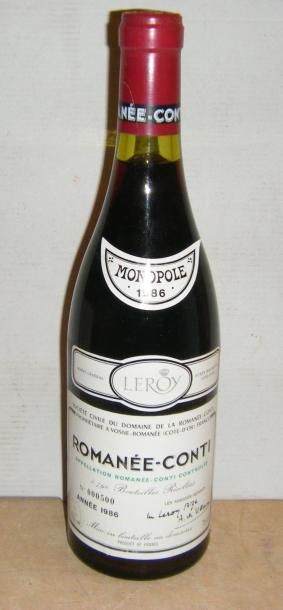 null 1 bouteille LA ROMANEE CONTI 1986
