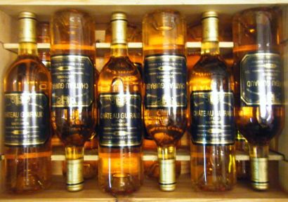 12 bouteilles GUIRAUD 1979 Caisse bois d'origine...