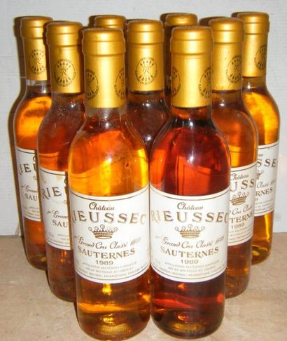 9 demi-bouteilles RIEUSSEC 1989 Etiquettes...