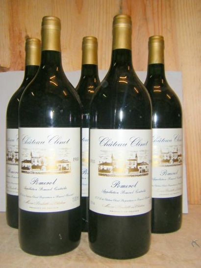 null 5 magnums CLINET 1988 1 étiquette très légèrement tachée. 1 label lightly s...