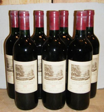 null 7 bouteilles DUHART MILON ROTHSCHILD 1988 3 bas goulot. Levels 3 low neck.