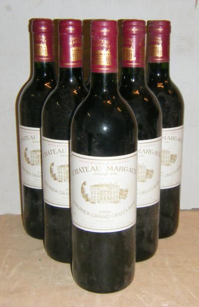 null 6 bouteilles MARGAUX 1988