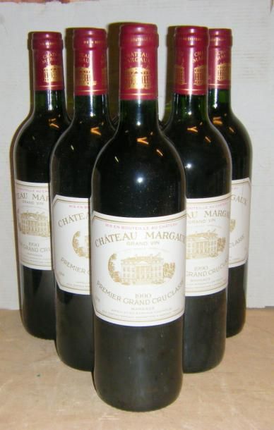 null 6 bouteilles MARGAUX 1990