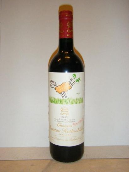 null 1 bouteille MOUTON ROTHSCHILD 1999