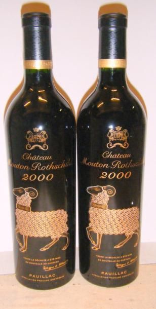 null 2 bouteilles MOUTON ROTHSCHILD 2000