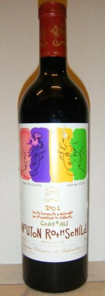 null 1 bouteille MOUTON ROTHSCHILD 2001