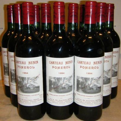 null 12 bouteilles NENIN POMEROL 1994