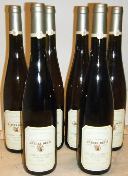  6 bouteilles ALSACE RIESLING GRAND CRU ALTENBERG DE BERGHEIM - M. DEISS 1996 Caisse...