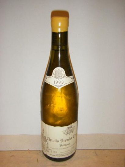 null 1 bouteille CHABLIS "VAILLONS" - RAVENEAU 1998 Etiquette très légèrement tachée,...