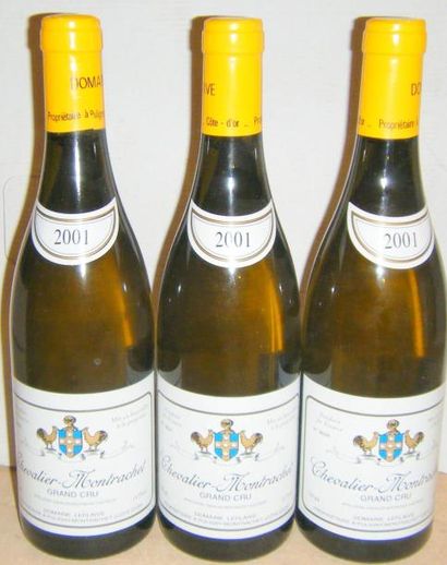 null 3 bouteilles CHEVALIER MONTRACHET - DOMAINE LEFLAIVE 2001