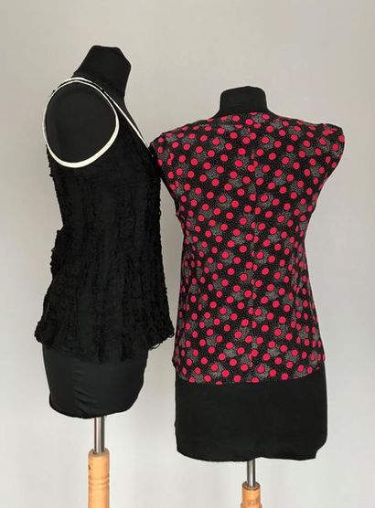 null CHRISTIAN LACROIX et KENZO 

2 Tops en soie et coton - Taille 36 et 38