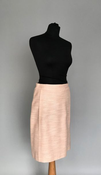 null NINA RICCI 

Jupe en lainage rose lamé argent - Taille 38