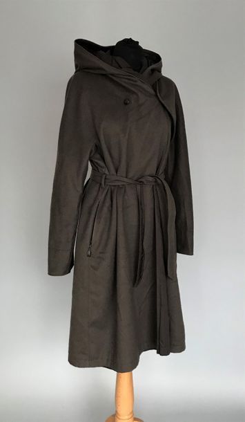 null MAX MARA 

Manteau reversible à capuche en lainage chocolat - Taille 40