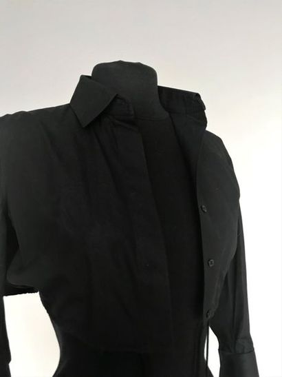 null ALAIA

Boléro en coton noir ceinture à cordon, circa 2000 - Taille 36