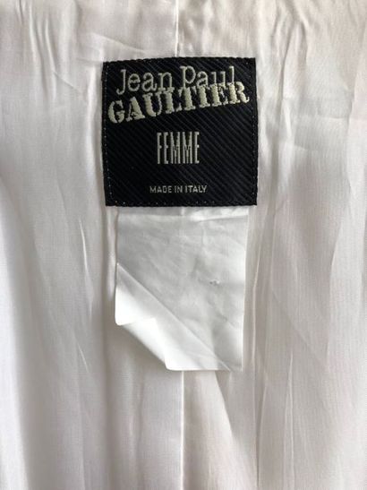null JEAN PAUL GAULTIER 

Robe sans manches en coton blanc sanglée - Taille 36