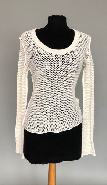 null MARTIN MARGIELA Ligne 6 

Pull en maille de coton blanc - Taille 38