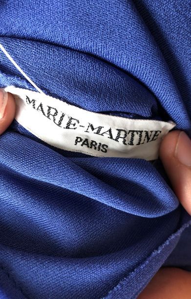 null MARIE MARTINE Paris 

Robe de cocktail en crêpe bleu lavande - Taille 38