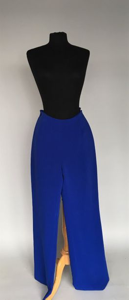null THIERRY MUGLER 

Pantalon bleu en polyester - Taille 44