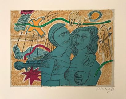 null Guillaume van BEVERLOO dit CORNEILLE (1922-2010)

Le baiser 

Lithographie sur...