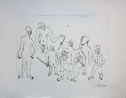 null CALDER Alexander (1898-1976)

Gravure " Santa Claus " signée en bas à droite,...