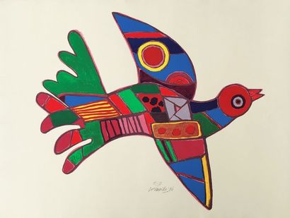 null Guillaume van BEVERLOO dit CORNEILLE (1922-2010)

Oiseau multicolore 

Epreuve...