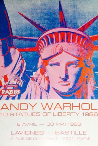 null WARHOL Andy (1928-1987)

Affiche originale quadri 1986 - 10 statues of liberty...