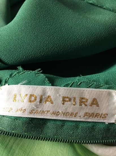 null LYDIA PIRA Fg St Honoré Paris 

Robe de cocktail à col cravate en crêpe et mousseline...