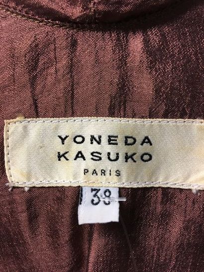 null YONEDA KASUKO 

Débardeur cape en soie marron - Taille 38