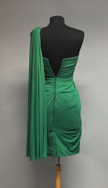 null ARTABAN Haute Couture 

Robe bustier en jersey de soie vert à drapé - Taille...