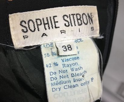 null SOPHIE SITBON Paris 

Robe en acétate et viscose noire - Taille 38