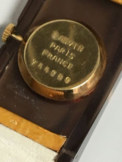 null LANVIN Paris 

Montre en plexi fumé sur bracelet jaune - Longueur 18 cm