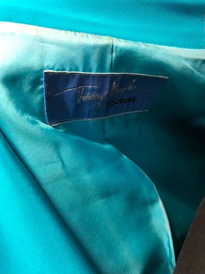 null THIERRY MUGLER Couture 

Tailleur pantalon en soie turquoise - taille 38