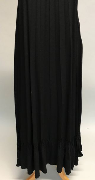 null ZAPA 

Robe plissée à bretelles en fibre composite noire - taille 42