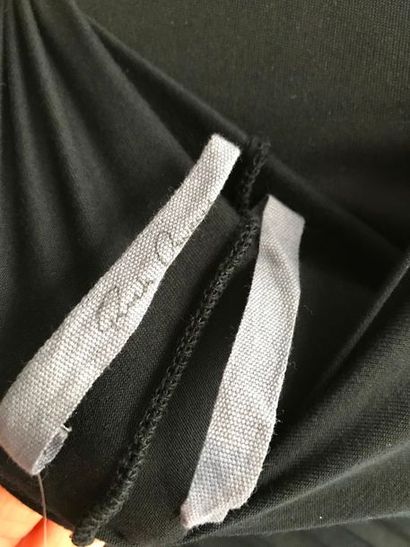 null RICK OWENS 

Robe en jersey de coton noir - taille 38