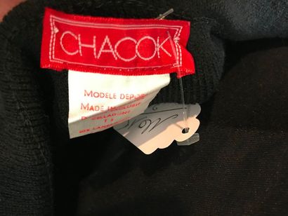 null CHACOK 

Jupe en lainage tricoté noir et grège - taille 40