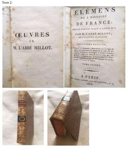 null Elemens de l’histoire de France depuis Clovis jusqu’à Louis XV, par l’abbé Millot,...