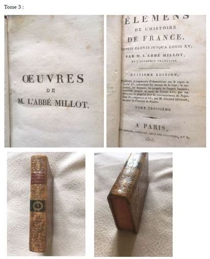 null Elemens de l’histoire de France depuis Clovis jusqu’à Louis XV, par l’abbé Millot,...