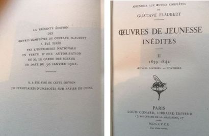 null Oeuvres de jeunesse inédites par Gustave Flaubert, appendice aux oeuvres complètes,...