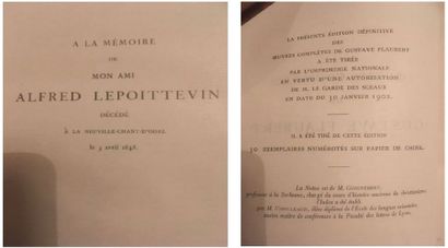 null La Tentation de Saint Antoine, appendice versions de 1849 et de 1856, oeuvres...