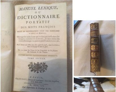 null Manuel lexique ou dictionnaire portatif des mots français dont la signification...