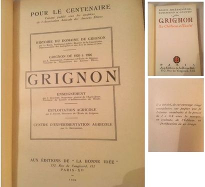 null Grignon de 1826 à 1926
Aux éditions de la «Bonne Idée», 152 rue vaugirard, Paris...