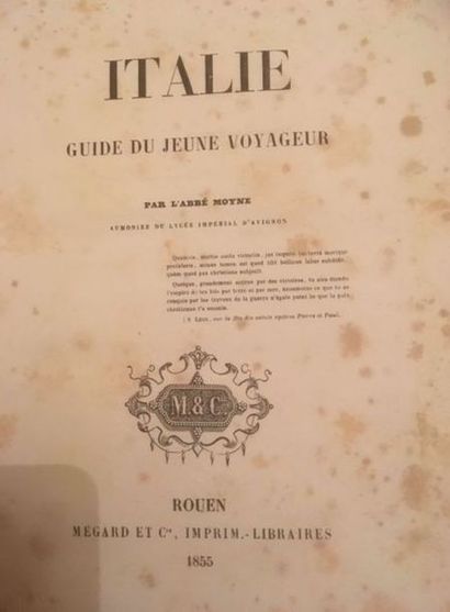 null Italie Guide du Jeune Voyageur par l’abbé Moyne du Lycée Impérial d’Avignon

Mégard...